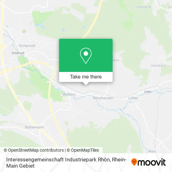 Карта Interessengemeinschaft Industriepark Rhön