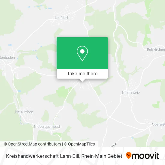 Карта Kreishandwerkerschaft Lahn-Dill
