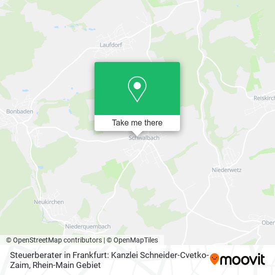 Steuerberater in Frankfurt: Kanzlei Schneider-Cvetko-Zaim map