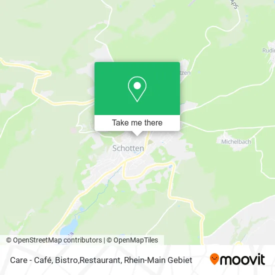 Карта Care - Café, Bistro,Restaurant