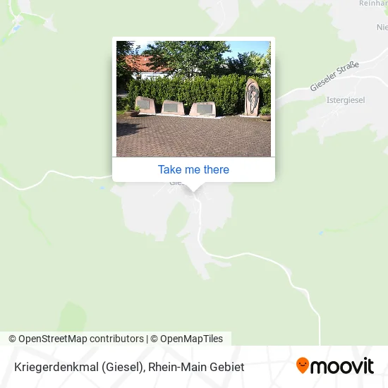 Карта Kriegerdenkmal (Giesel)