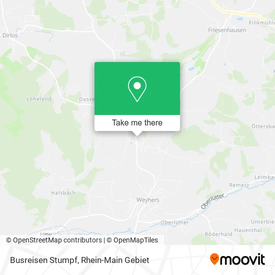 Карта Busreisen Stumpf