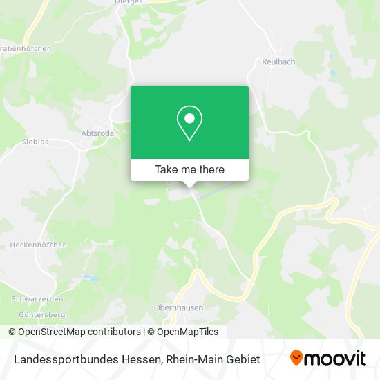 Landessportbundes Hessen map