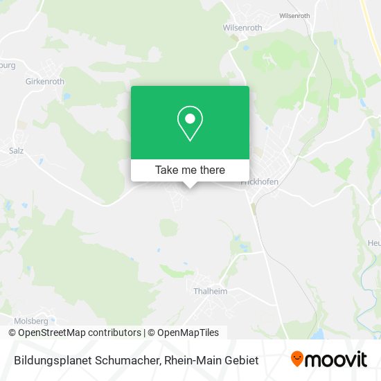 Bildungsplanet Schumacher map