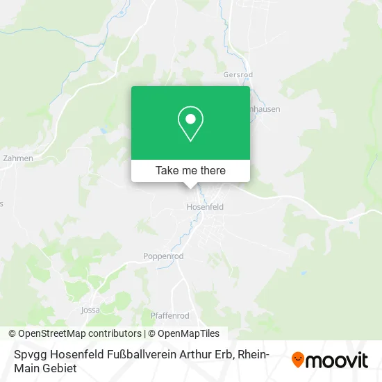 Карта Spvgg Hosenfeld Fußballverein Arthur Erb