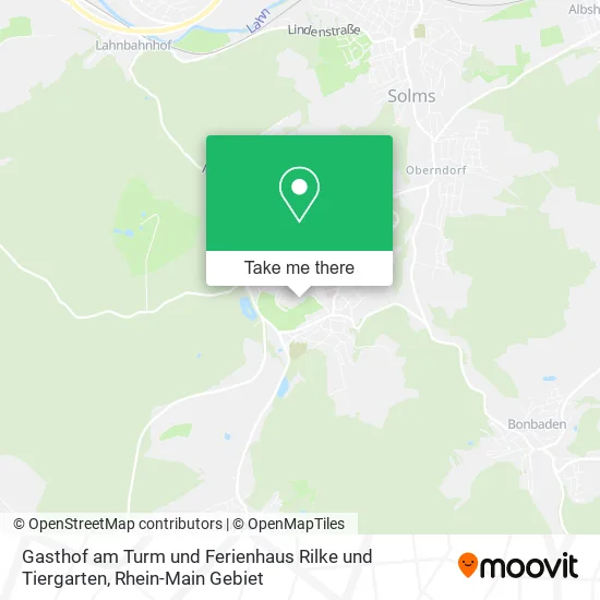 Карта Gasthof am Turm und Ferienhaus Rilke und Tiergarten