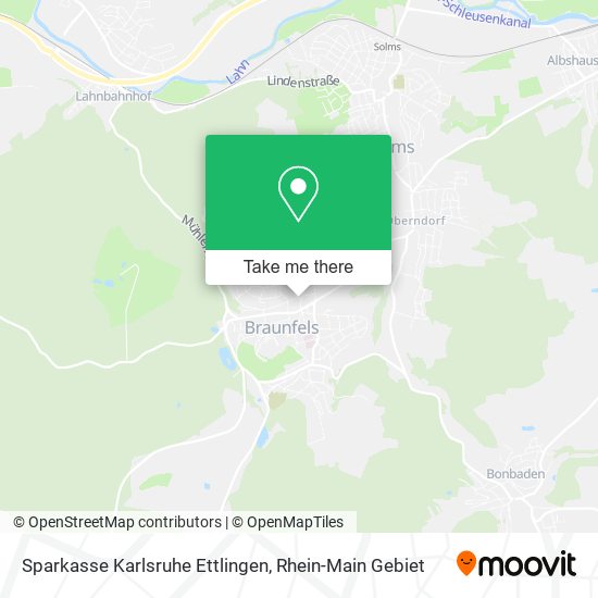 Sparkasse Karlsruhe Ettlingen map