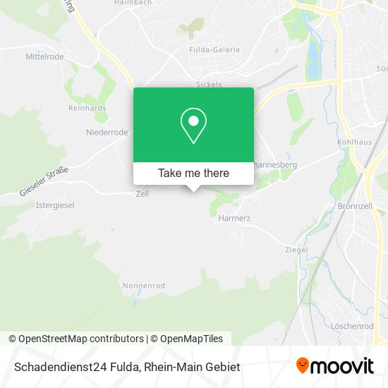Карта Schadendienst24 Fulda