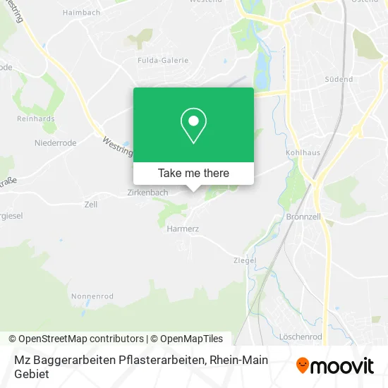 Карта Mz Baggerarbeiten Pflasterarbeiten