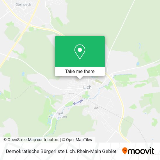 Demokratische Bürgerliste Lich map
