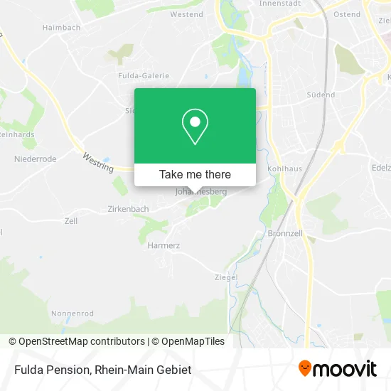 Fulda Pension map