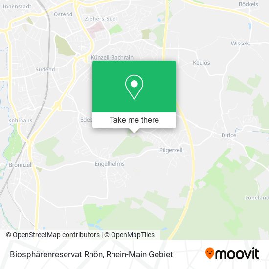 Biosphärenreservat Rhön map