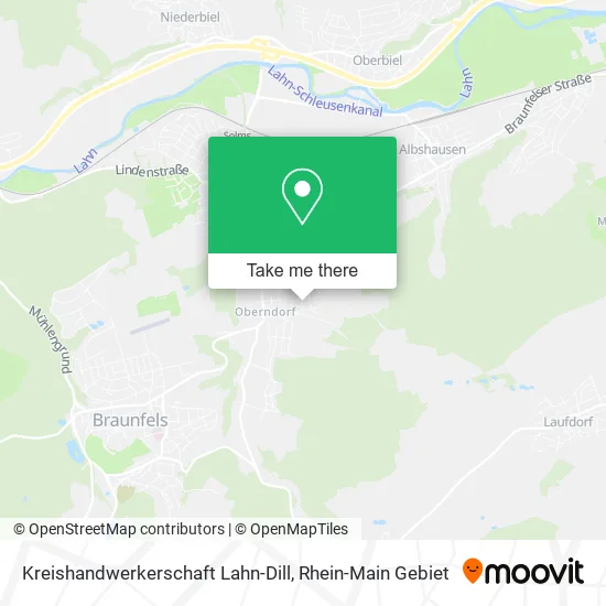 Карта Kreishandwerkerschaft Lahn-Dill