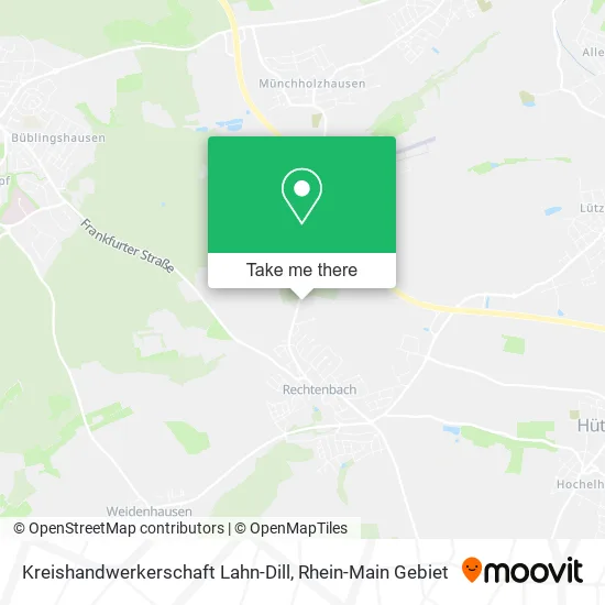 Карта Kreishandwerkerschaft Lahn-Dill