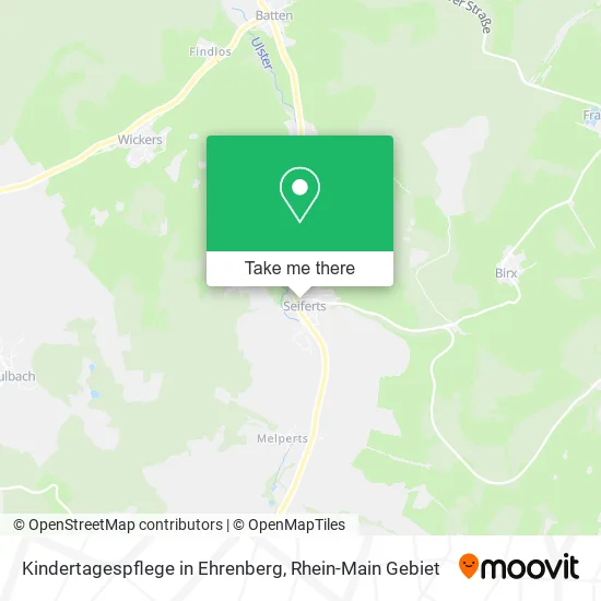 Карта Kindertagespflege in Ehrenberg
