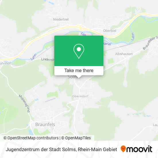 Карта Jugendzentrum der Stadt Solms