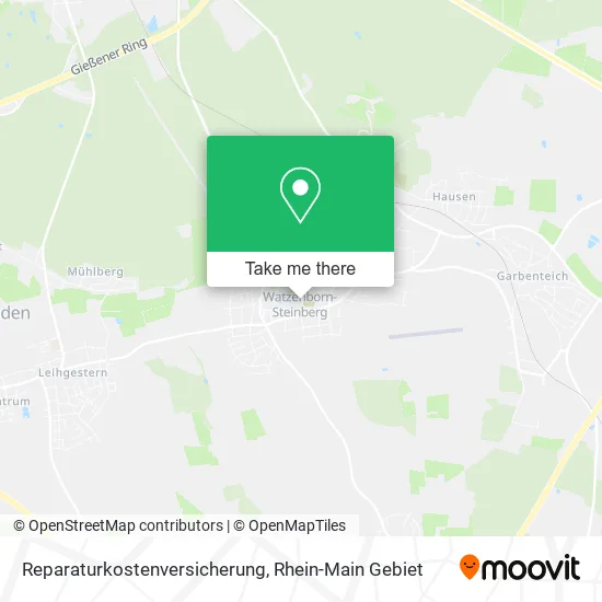 Карта Reparaturkostenversicherung