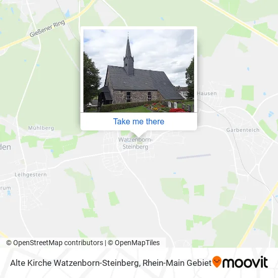 Карта Alte Kirche Watzenborn-Steinberg