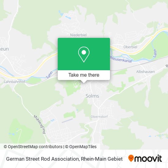 German Street Rod Association map