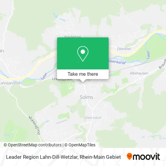 Карта Leader Region Lahn-Dill-Wetzlar