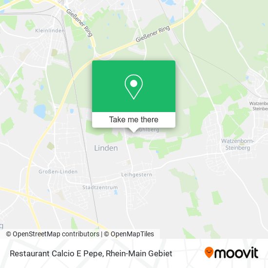 Restaurant Calcio E Pepe map