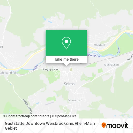 Карта Gaststätte Downtown Weisbrod / Zinn