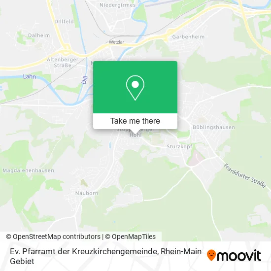 Ev. Pfarramt der Kreuzkirchengemeinde map
