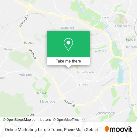Карта Online Marketing für die Tonne