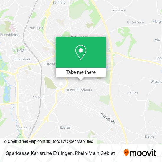 Sparkasse Karlsruhe Ettlingen map