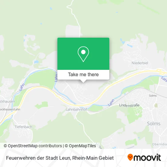 Карта Feuerwehren der Stadt Leun