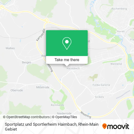 Карта Sportplatz und Sportlerheim Haimbach