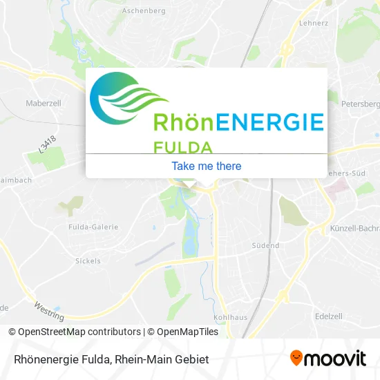 Карта Rhönenergie Fulda