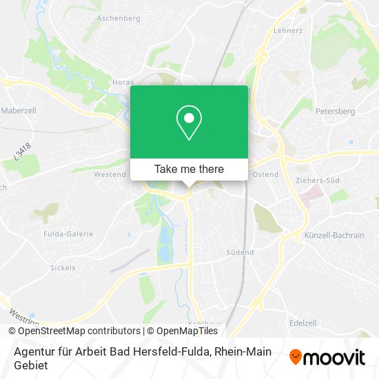 Agentur für Arbeit Bad Hersfeld-Fulda map