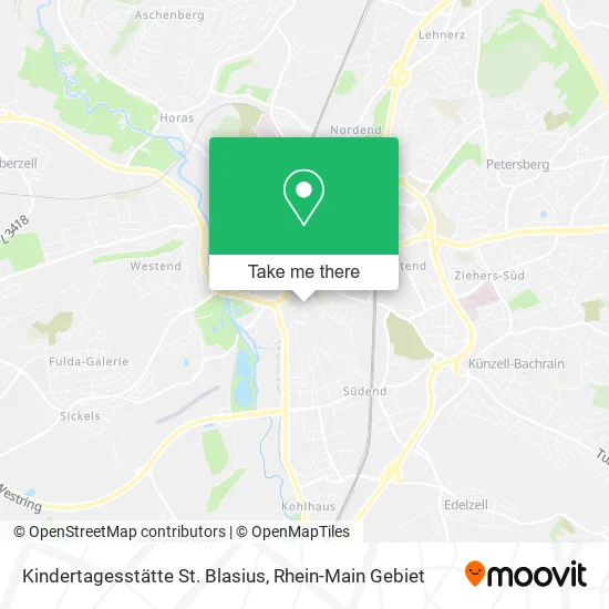Карта Kindertagesstätte St. Blasius