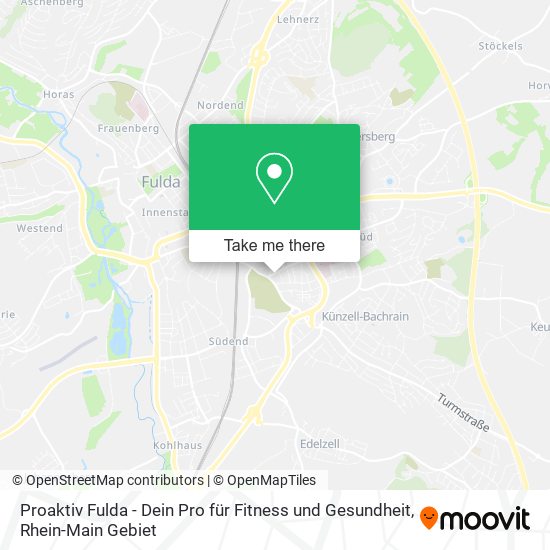 Proaktiv Fulda - Dein Pro für Fitness und Gesundheit map