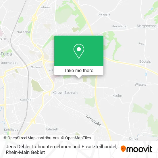 Карта Jens Dehler Lohnunternehmen und Ersatzteilhandel