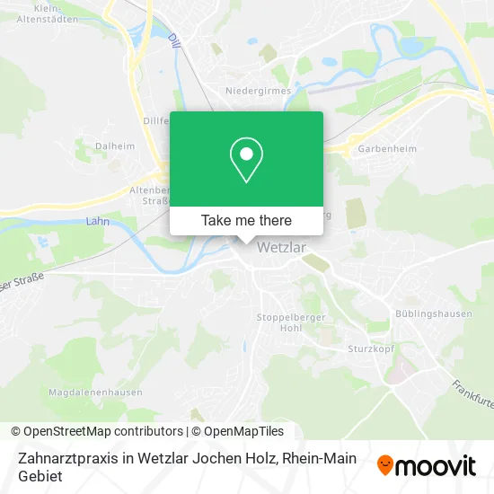 Карта Zahnarztpraxis in Wetzlar Jochen Holz