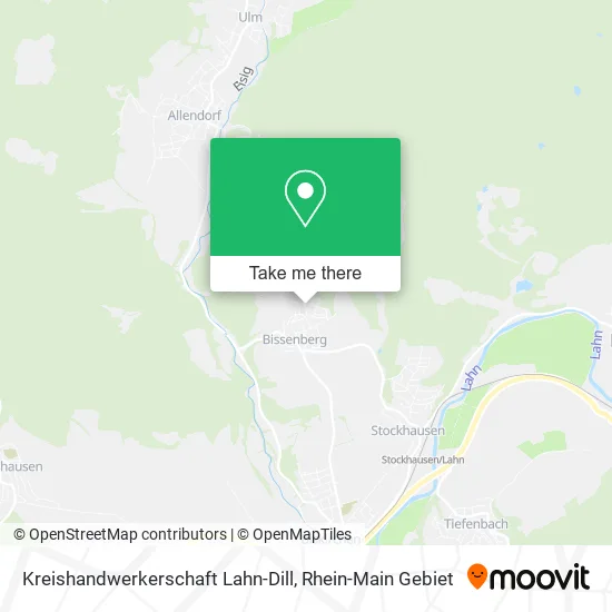 Карта Kreishandwerkerschaft Lahn-Dill