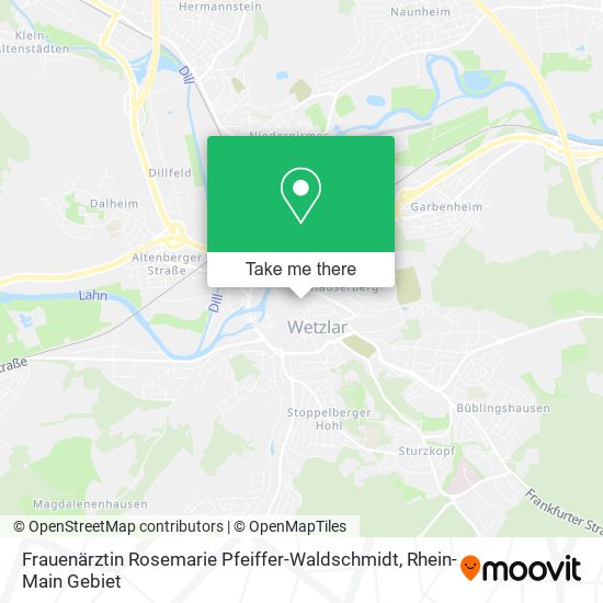Frauenärztin Rosemarie Pfeiffer-Waldschmidt map