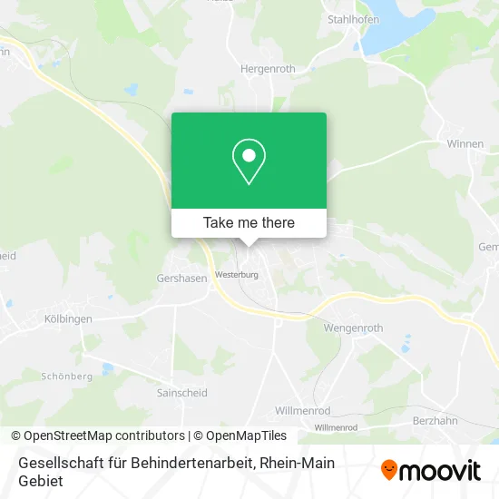 Карта Gesellschaft für Behindertenarbeit