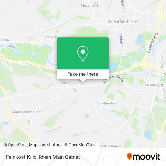 Карта Feinkost Kilic