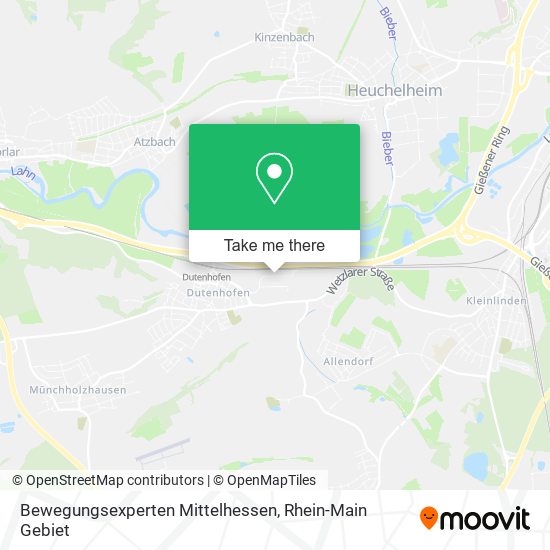Bewegungsexperten Mittelhessen map