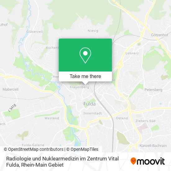 Карта Radiologie und Nuklearmedizin im Zentrum Vital Fulda