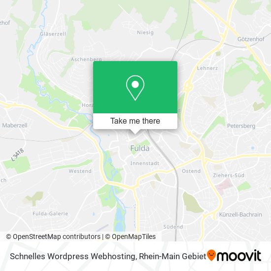 Schnelles Wordpress Webhosting map
