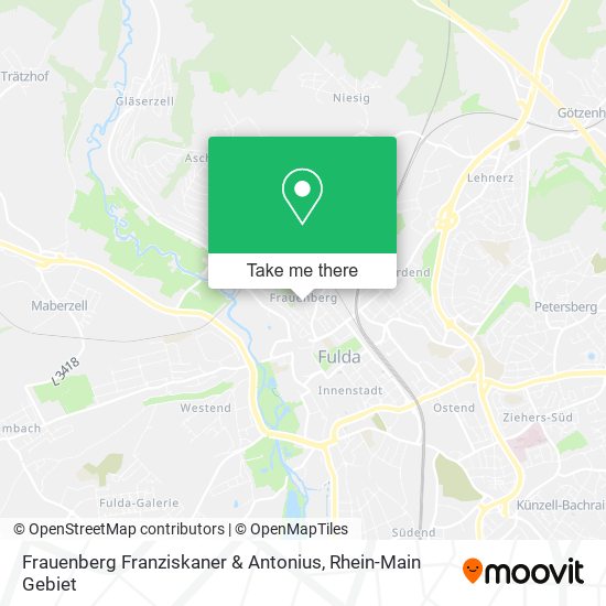 Frauenberg Franziskaner & Antonius map
