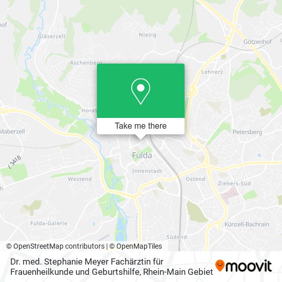 Dr. med. Stephanie Meyer Fachärztin für Frauenheilkunde und Geburtshilfe map
