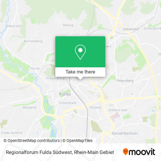 Regionalforum Fulda Südwest map