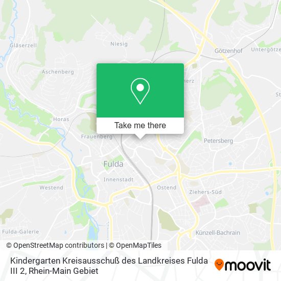 Kindergarten Kreisausschuß des Landkreises Fulda III 2 map