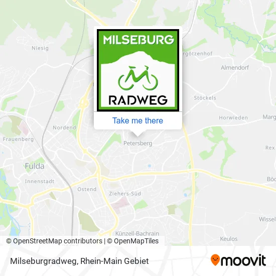 Карта Milseburgradweg
