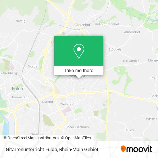 Карта Gitarrenunterricht Fulda